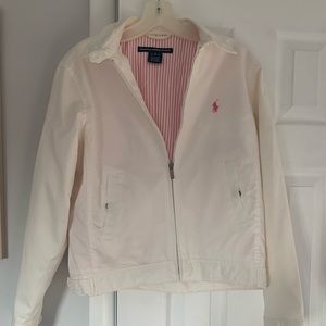 Ralph Lauren Polo White Zip up Jacket